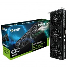 Placa de Vídeo Palit NVIDIA GeForce RTX 5060 Ti Infinity 3 OC, 16GB, GDDR7, DLSS, Ray Tracing, NE7506TS19