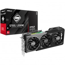 Placa de Vídeo ASRock AMD Radeon RX 9070 XT Steel Legend Dark, 16GB, GDDR6, FSR, Ray Tracing, 90-GA5VZZ-0