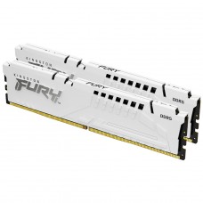 Memória DDR5 Kingston Fury Beast, 32GB (2X16GB), 6400MHz, White, KF564C32BWEK2-32 - Open Box