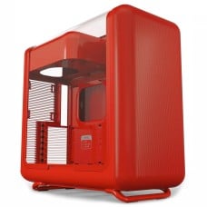 Gabinete Gamer Hyte X50 Wild Cherry, Mid Tower, Vidro Temperado, ATX, Sem Fans, Vermelho, CS-HYTE-X50G-RR