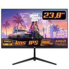 Monitor Gamer SuperFrame Precision, 23.8 Pol, Flat, Full HD, IPS, 1ms, 180Hz, 99% sRGB, FreeSync/G-Sync,
